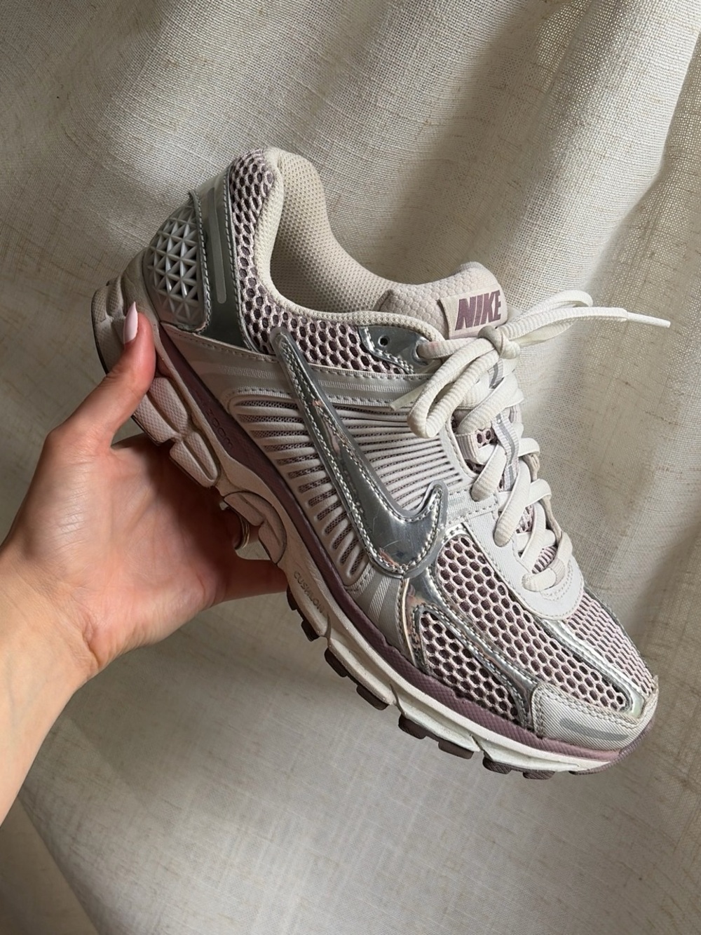 Nike Vomero 5 Metallic Violet Women's Mesh Running Sneakers
